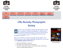 Tablet Screenshot of burnabyphotographicsociety.com